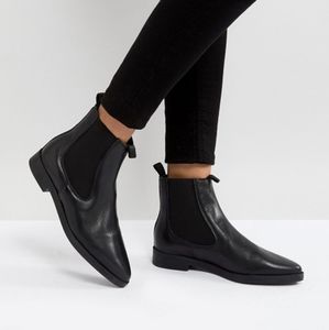 MANGO Leather Chelsea Ankle boots